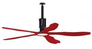 Tci Fans SWKMFST07RD, MonsterFans Style Series 7FT Red Fan Kit - 104-277V w ...